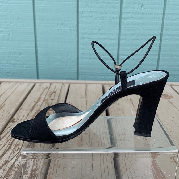 Stuart Weitzman black rhinestone sandal - Picture 2 of 15